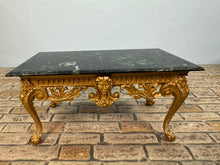 Load image into Gallery viewer, Dollhouse Miniature ~ John Hodgson Handmade Green Marble Gold Claw Foot Table
