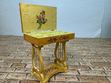 Load image into Gallery viewer, Dollhouse Miniature ~ Artisan Handmade Hand Painted Jewelry Table Case