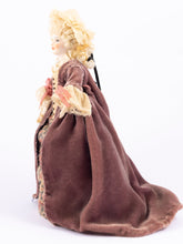 Load image into Gallery viewer, Dollhouse Miniature ~ Vintage 7 1/4" Tall Porcelain Woman Doll - Larger Scale