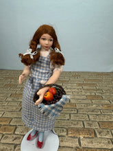Load image into Gallery viewer, Dollhouse Miniature ~ Artisan Handmade Porcelain Doll Dorothy Wizard Of Oz