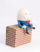 Load image into Gallery viewer, Handmade Porcelain Humpty Dumpty Doll with Brick Wall