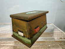 Load image into Gallery viewer, Dollhouse Miniature ~ Artisan Janet Bailey Signed OOAK Handpainted Green Chest