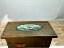 Load image into Gallery viewer, Dollhouse Miniature ~ Artisan Janet Bailey Signed OOAK Handpainted Green Chest