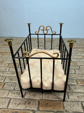 Load image into Gallery viewer, Vintage Artisan CYR Handmade Metal Crib Made In England