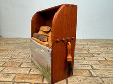 Load image into Gallery viewer, Vintage 1976 Artisan George Hoffman Signed OOAK Handpainted Firewood Chest