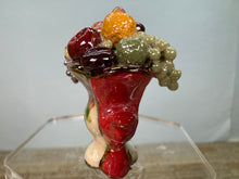 Load image into Gallery viewer, Dollhouse Miniature ~ Artisan Vince Stapleton Handmade Red Porcelain Fruit Bowl