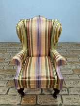 Load image into Gallery viewer, Vintage Artisan Signed Beautiful Handmade Wing Back Chair
