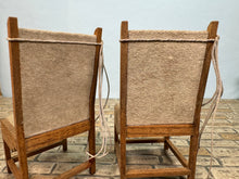 Load image into Gallery viewer, Artisan Handmade Southwestern Leather Hide Chair Set