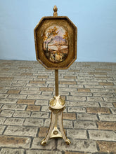 Load image into Gallery viewer, Vintage Artisan Signed Handmade Hand Painted Fire Screen