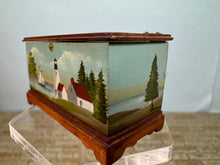 Load image into Gallery viewer, Vintage Artisan Therese Bahl Signed OOAK Handpainted Lighthouse Chest
