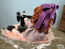 Load image into Gallery viewer, Dollhouse Miniature ~ Vintage Artisan Handmade Sewing Machine Doll In The Making