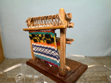 Load image into Gallery viewer, Dollhouse Miniature ~ Artisan Handmade Native American Doll Making Blankets Southwestern