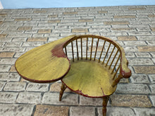 Load image into Gallery viewer, Dollhouse Miniature ~ Artisan Signed Vintage Handmade Windsor Desk Chair Handpainted Aged