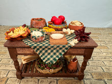 Load image into Gallery viewer, Dollhouse Miniature ~ Artisan Handmade Taco Prep Table Mexican Food