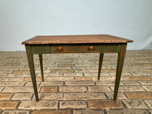 Load image into Gallery viewer, Dollhouse Miniature ~ Artisan Barbara Vajnar - Bubba's Handmade Signed Dark Green Drawer Table