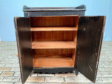 Load image into Gallery viewer, Dollhouse Miniature ~ Artisan Barbara Vajnar - Bubba's Handmade Distressed Dark Green Kitchen Pantry