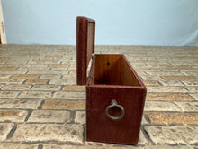 Load image into Gallery viewer, Dollhouse Miniature ~ Artisan Barbara Vajnar - Bubba's Handmade Signed Storage Chest With Handles