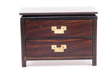 Load image into Gallery viewer, Dollhouse Miniature ~ Handmade Asian Inspired 2 Drawer Chest