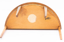 Load image into Gallery viewer, Dollhouse Miniature ~ Handmade Wooden Half Round Hand Painted Table, Signed