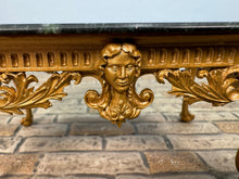 Load image into Gallery viewer, Dollhouse Miniature ~ John Hodgson Handmade Green Marble Gold Claw Foot Table