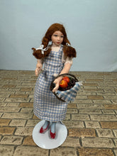 Load image into Gallery viewer, Dollhouse Miniature ~ Artisan Handmade Porcelain Doll Dorothy Wizard Of Oz