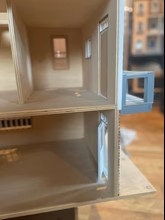 Load image into Gallery viewer, Store Dollhouse With Upstairs Apartment ~ Painted And Decorated ~ 1" Scale