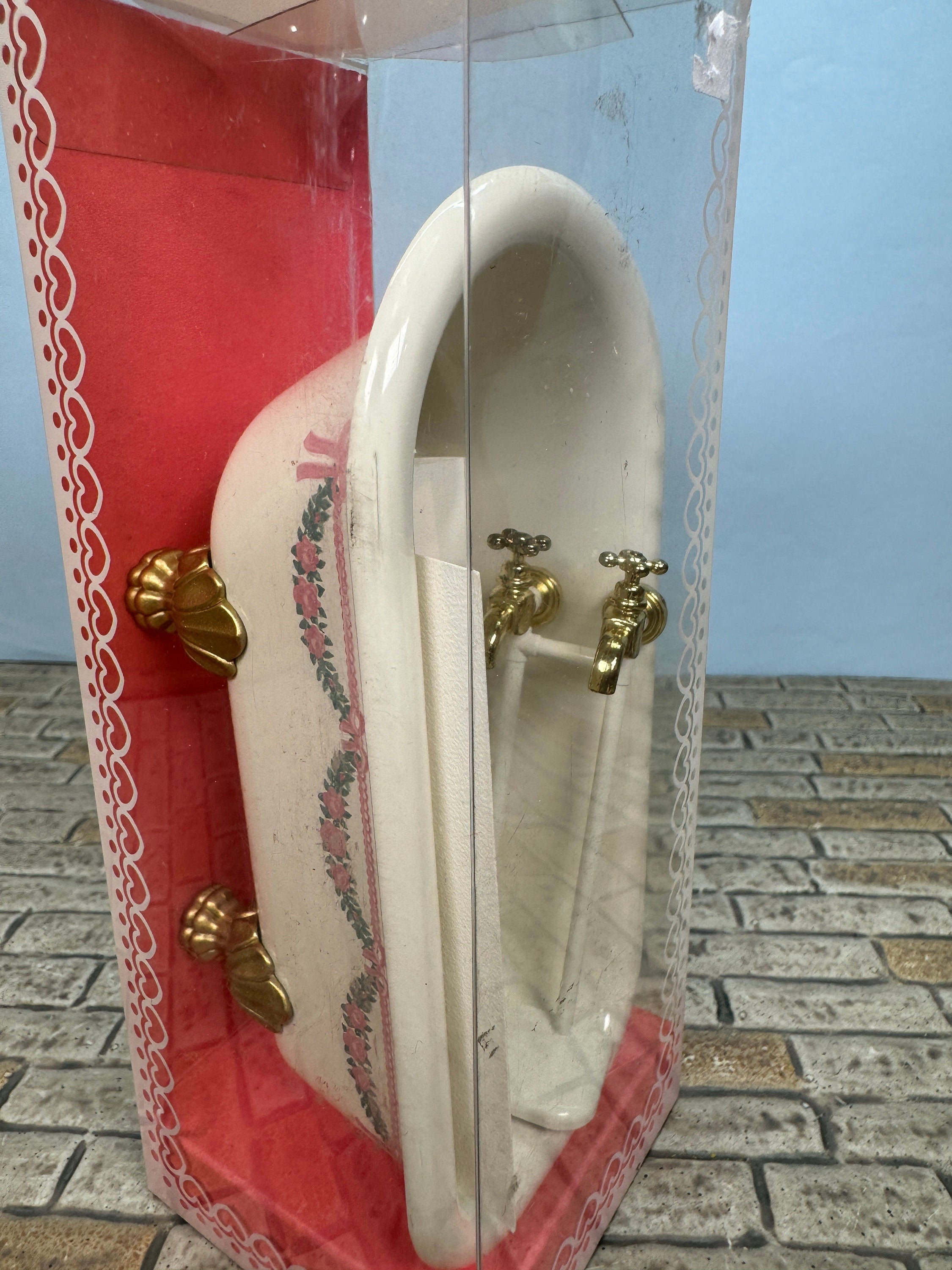 Dollhouse Miniature Vintage Bodo Hennig Bathroom Bathtub Germany New