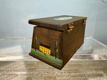 Load image into Gallery viewer, Dollhouse Miniature ~ Artisan Janet Bailey Signed OOAK Handpainted Green Chest