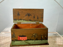 Load image into Gallery viewer, Dollhouse Miniature ~ Artisan Janet Bailey Signed OOAK Handpainted Green Chest