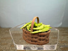 Load image into Gallery viewer, Dollhouse Miniature ~ IGMA Artist Al Chandronnait Green Peas Basket