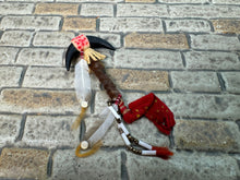 Load image into Gallery viewer, Dollhouse Miniature ~ Vintage Artisan Rainbow Hand Handmade Sioux Buffalo Horn Wand