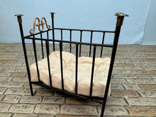 Load image into Gallery viewer, Vintage Artisan CYR Handmade Metal Crib Made In England