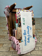 Load image into Gallery viewer, Artisan Signed Handmade Decorated Pink Sewing Table