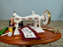 Load image into Gallery viewer, Dollhouse Miniature ~ Sewing Machine Table Reutter Porcelain Germany