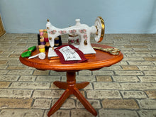 Load image into Gallery viewer, Dollhouse Miniature ~ Sewing Machine Table Reutter Porcelain Germany