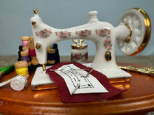 Load image into Gallery viewer, Dollhouse Miniature ~ Sewing Machine Table Reutter Porcelain Germany