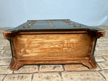 Load image into Gallery viewer, Vintage Artisan Handmade Hand Painted Wooden Dark Green OOAK Dresser