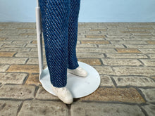 Load image into Gallery viewer, Dollhouse Miniature ~ Artisan Handmade Hand Sculpted Modern Woman Doll Wearing Gold Jewelry & White Sneakers