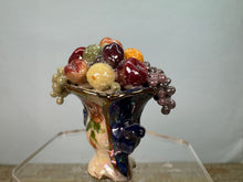 Load image into Gallery viewer, Dollhouse Miniature ~ Artisan Vince Stapleton Handmade Blue Porcelain Fruit Bowl