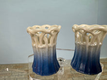 Load image into Gallery viewer, Dollhouse Miniature ~ Artisan Vince Stapleton Handmade Pair Of Flower Vases