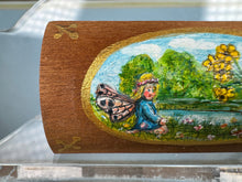 Load image into Gallery viewer, Dollhouse Miniature ~ Artisan Tom Schottman Hand Painted Butterfly Fairy Decorative Chest