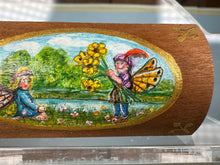 Load image into Gallery viewer, Dollhouse Miniature ~ Artisan Tom Schottman Hand Painted Butterfly Fairy Decorative Chest