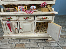 Load image into Gallery viewer, Dollhouse Miniature ~ Artisan Laura Crain - Dollhouse Land - Signed Handmade Decorated Christmas Kitchen Cabinet
