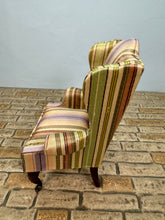 Load image into Gallery viewer, Vintage Artisan Signed Beautiful Handmade Wing Back Chair