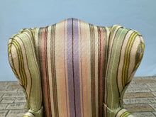 Load image into Gallery viewer, Vintage Artisan Signed Beautiful Handmade Wing Back Chair