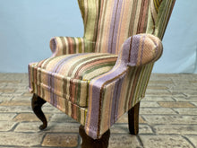 Load image into Gallery viewer, Vintage Artisan Signed Beautiful Handmade Wing Back Chair