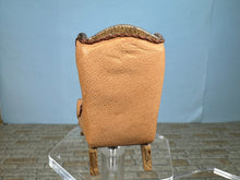 Load image into Gallery viewer, Vintage Half Scale Artisan Y. Persel 1981 Handmade Leather Wingback Chair