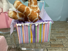 Load image into Gallery viewer, Dollhouse Miniature ~ Artisan Handmade Stuffed Animal Present Boxes