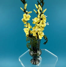 Load image into Gallery viewer, Artisan Handmade Forsythia Flowers In Vince Stapleton Vase