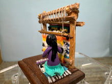 Load image into Gallery viewer, Dollhouse Miniature ~ Artisan Handmade Native American Doll Making Blankets Southwestern